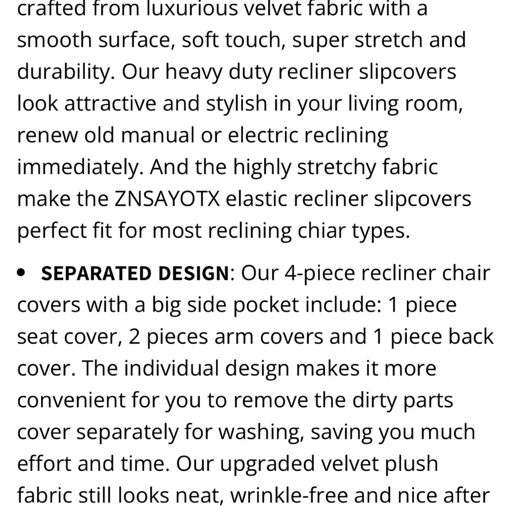 Burgundy Velvet Recliner Furniture Cover
